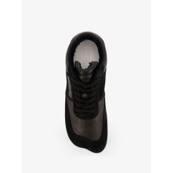 Anatomic suede and leather sneakers