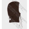 Wool blend balaclava with distressed effect