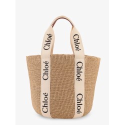 Woody rafia shoulder bag