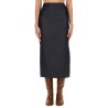 WOOL BLEND PENCIL SKIRT