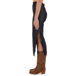 WOOL BLEND PENCIL SKIRT