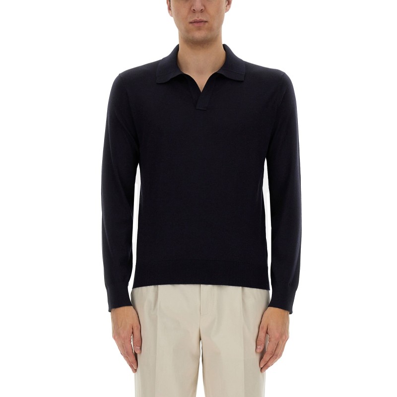 CASHMERE AND SILK POLO SHIRT