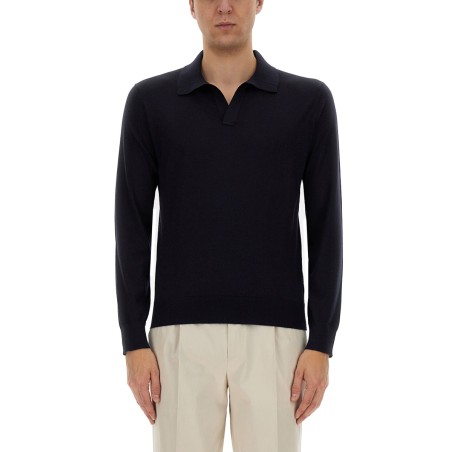 CASHMERE AND SILK POLO SHIRT