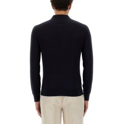 CASHMERE AND SILK POLO SHIRT