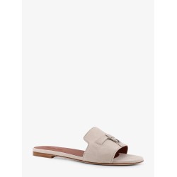 Summer Charms suede flat sandals