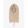Wool blend balaclava with distressed effect