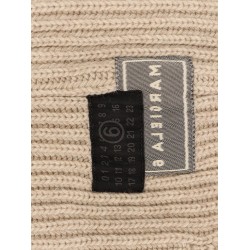 Wool blend balaclava with distressed effect