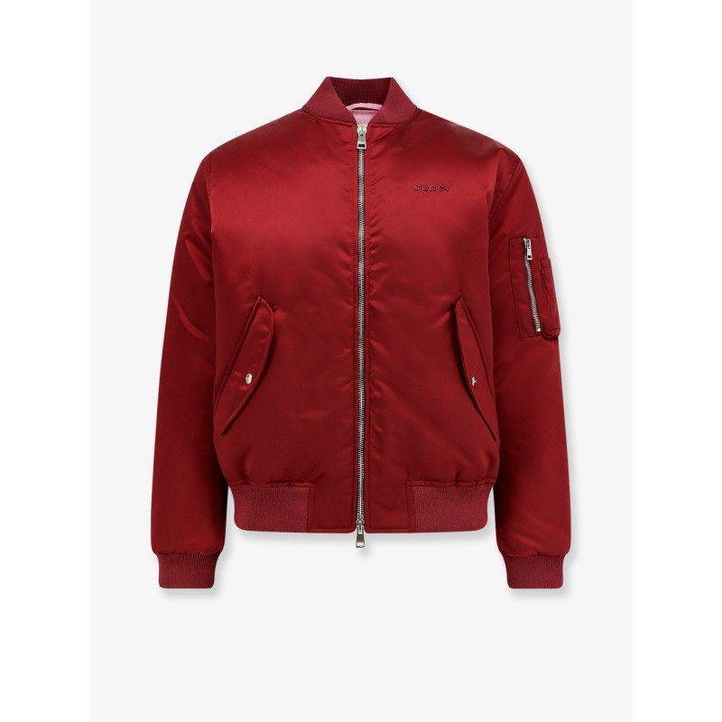 Nylon bomber jacket