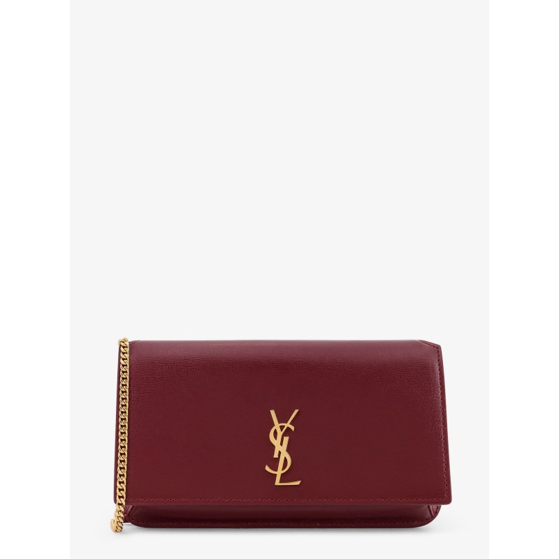 Leather shoulder bag with Cassandre logo