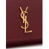 Leather shoulder bag with Cassandre logo