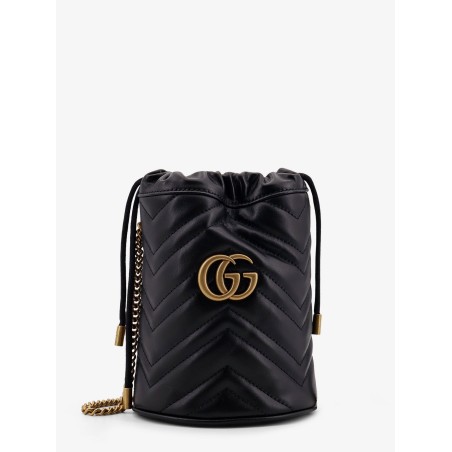 GG Marmont Small matelassé leather bucket bag
