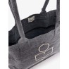 Yenky Zipped cotton shoulder bag