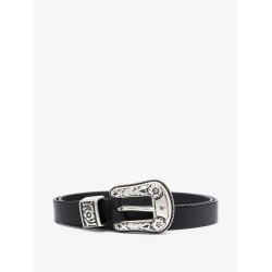 Hip lace leather belt