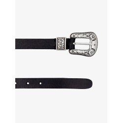 Hip lace leather belt