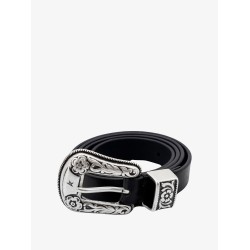 Hip lace leather belt