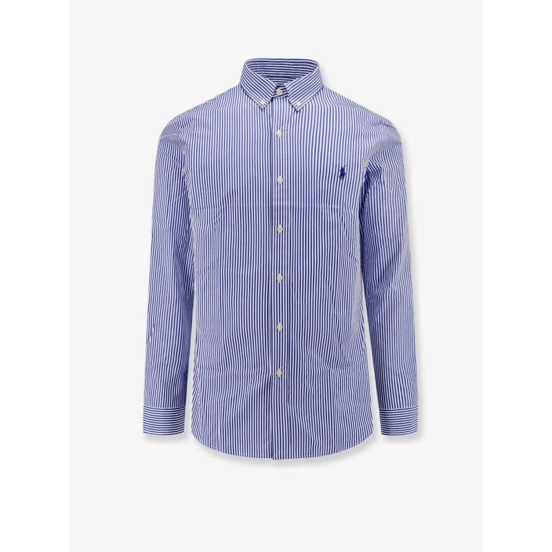 Striped stretch cotton shirt