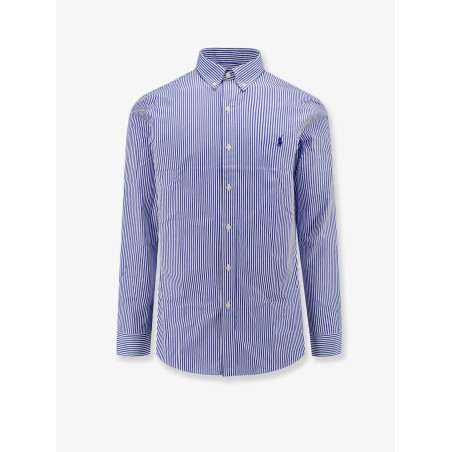 Striped stretch cotton shirt
