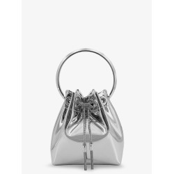 Bonbon mirrored fabric bucket bag