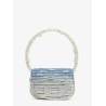 1DR denim shoulder bag with used effect
