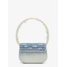 1DR denim shoulder bag with used effect