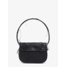 1DR denim shoulder bag with used effect