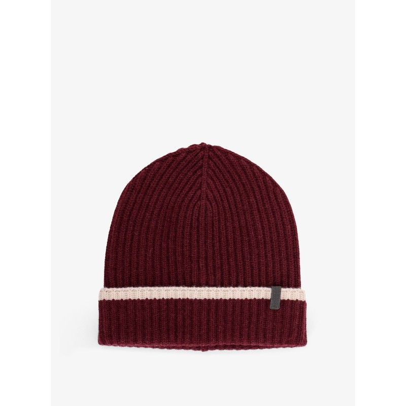 Cashmere hat with Monili detail