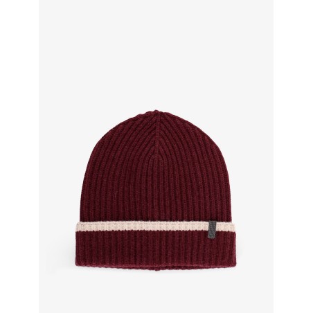 Cashmere hat with Monili detail