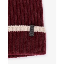 Cashmere hat with Monili detail