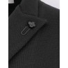 Knitted blazer with iconic brooch