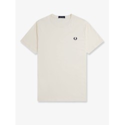 Cotton t-shirt with logo embroidery