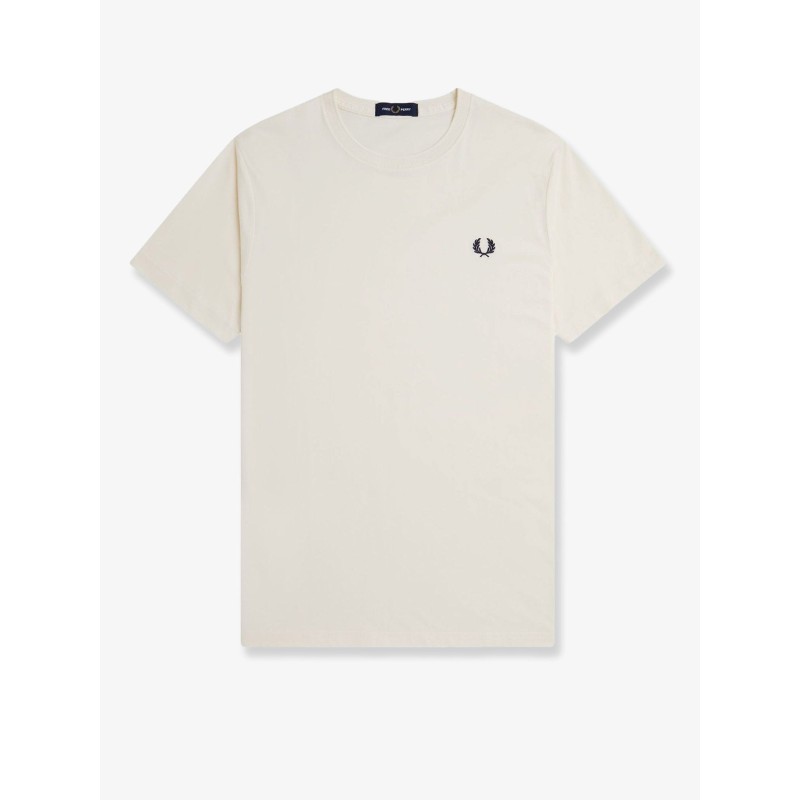 Cotton t-shirt with logo embroidery