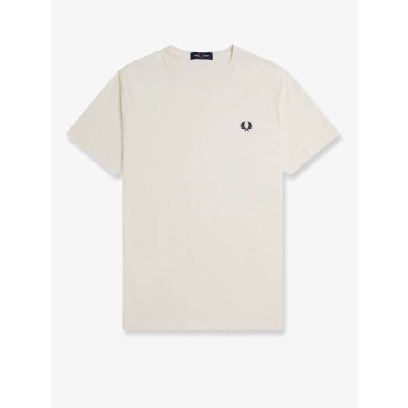 Cotton t-shirt with logo embroidery