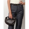 Leather belt with Intrecciato motif