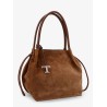 Suede shoulder bag