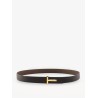Reversible leather belt