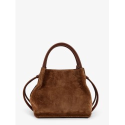 Suede shoulder bag