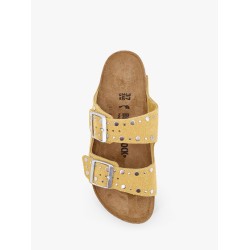 Arizona Rivet Border leather sandals with applied metal rivets