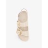 Milano Big Buckle patent leather sandals