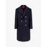 Double-breasted wool coat