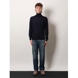 Cashmere and silk turtleneck