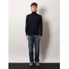 Cashmere and silk turtleneck