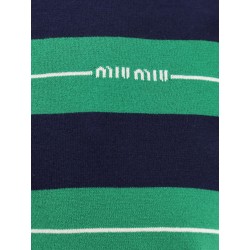 Striped cotton polo shirt