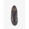 Low-top Wool flannel sneakers with leather profiles