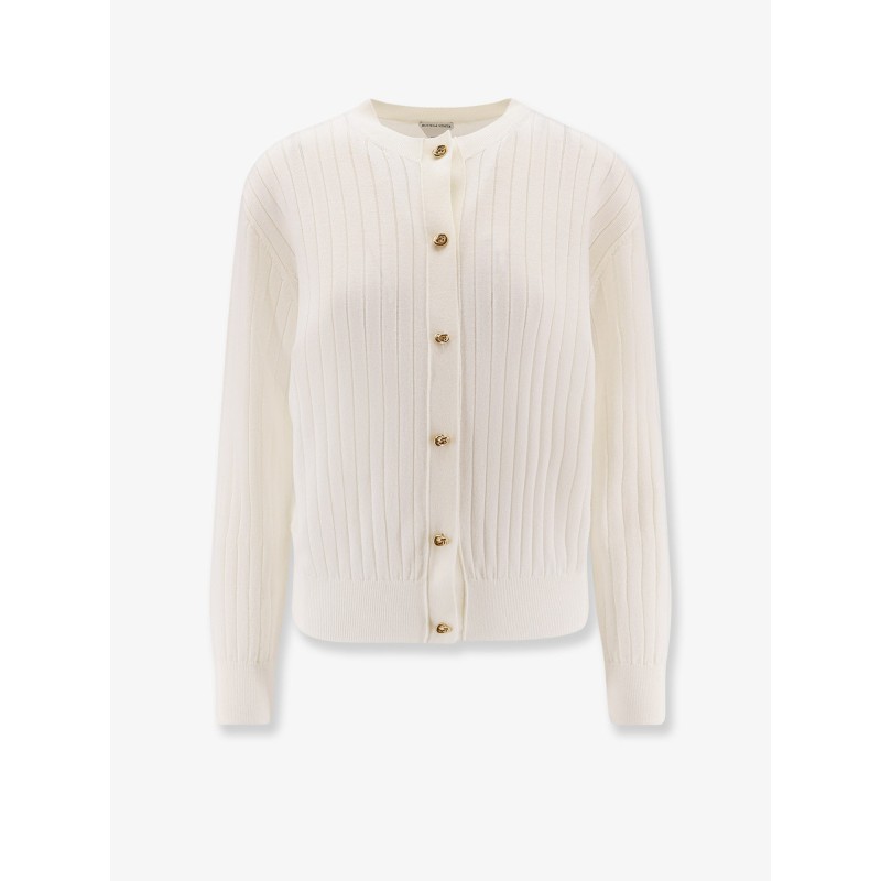 Wool cardigan with Knot buttons