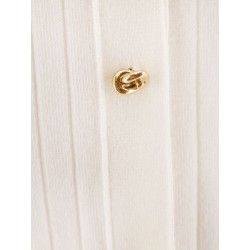 Wool cardigan with Knot buttons