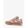 Chloé Kick low-top leather sneakers with mesh inserts