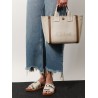 Chloé Carry canvas shoulder bag with logo embroidery