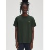 Cotton t-shirt with logo embroidery