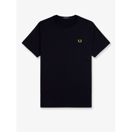 Cotton t-shirt with logo embroidery