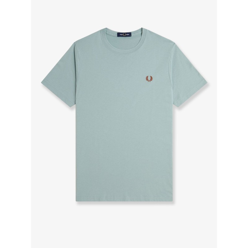 Cotton t-shirt with logo embroidery